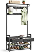 VASAGLE Hall Tree with Bench and Shoe Storage, 2 Fabric Drawers, 10 Hooks by VASAGLEbySONGMICSHOME