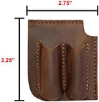 Hide & Drink, Leather Bookmark Corner with Pen Pouch/Pencil Holder/Readers/Pagemarker/Book Lovers, Handmade Includes 101 Year Warranty :: Bourbon Brown - Image 5