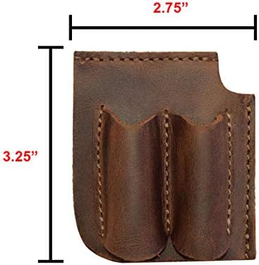 Hide & Drink, Leather Bookmark Corner with Pen Pouch/Pencil Holder/Readers/Pagemarker/Book Lovers, Handmade Includes 101 Year Warranty :: Bourbon Brown - Image 5