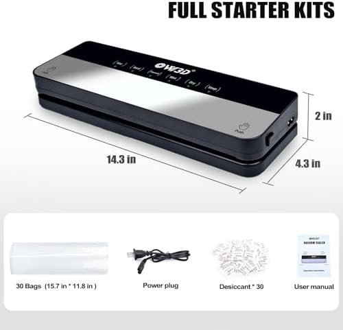 3D Filament Vacuum Sealer for Filament Storage Bags, Auto Completely Sealed, No air Leakage, 3D Printer Filament Storage Bags 30Pcs Vacuum Sealed Kit with 30 Desiccants - Image 6