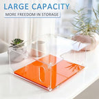 Novabright 2 Pack Acrylic File Organizer, Letter, 12.2"L x 5.51"W x 9.84"H - Image 6