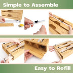 Bamboo 3-in-1 Wrap Dispenser with Cutter - 12" Rolls - 1 Unit - Image 4