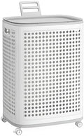 SONGMICS Laundry Hamper with Wheels, 75 L Laundry Basket with Lid by SONGMICS