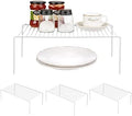Redrubbit Large (15.7 x 9. 4 Inch) Cabinet Storage Shelf Rack, Rustproof Kitchen Counter and Cabinet Shelf, Storage Rack Organizer for Kitchen, Fridge, Cabinet, Bathroom, Set of 4 by Redrubbit