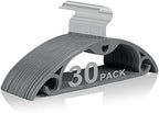 Plastic Hangers Grey Clothes Hanger 30 Pack by TARANCH