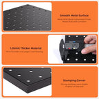 INCLY 4 Pack 12"x24" Upgrade Thicker Heavy Duty Metal Peg Board - Image 5