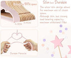 Velvet Baby Hangers, Kids Hangers with Clips for Toddler & Infant Clothes - Image 6