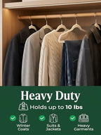 HOUSE DAY Ivory Velvet Hangers 50 Pack - Non Slip Felt Hangers, No Wrinkles - Image 5