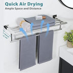 Alise Towel Racks for Bathroom Wall Mounted 24 Inch,Polished Chrome - Image 6