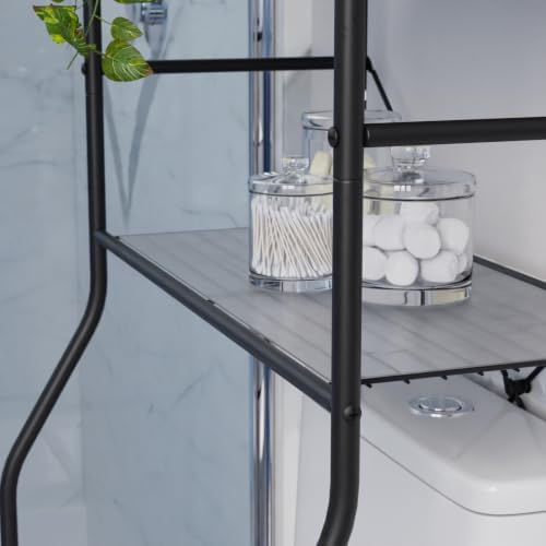 Home Zone Living Over-the-Toilet Bathroom Storage Cabinet Organizer - Image 7
