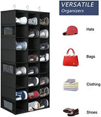 Libeder 24 Section Hanging Shoe Organizer & Storage for Closet, Black - Image 5