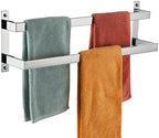 KOKOSIRI Towel Bars Bath Towel Holders 24 Inches Chrome Bathroom 2-Tiers Ladder Towel Rails Wall Mounted Towels Shelves Rack Polished Stainless Steel, B5008CH-L24 by KOKOSIRI