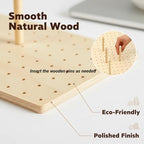 Wooden Pegboard Drawer Organizer for Kitchen - 3 Pack Adjustable Drawer Organizer with 24 Pegs Wooden, Drawer Organizer Kitchen Utensils, Wood Drawer Organizers for Kitchen Countertops & Deep Drawe - Image 5