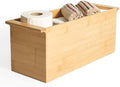 Bamboo Toilet Paper Holder & Bathroom Organizer by Alder Row, Freestanding Toilet Tissue Holder, Modern & Minimalistic Bathroom Storage Solution by Unknown