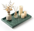 Real Natural Large Marble Tray for Bathroom, Vanity, Kitchen Counter by Zilukar