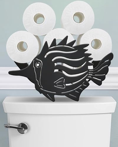 Ocean Fish Toilet Paper Holder Stand, Decorative Toilet Paper Storage by Wigag
