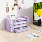 Wood Desk Organizers and Accessories with File Holder & Catalog Racks - Image 3