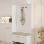 Coat Rack Wall Mounted,Champagne Bronze Zinc Alloy with 3 Hooks - Image 6