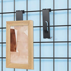 50 Pcs Gridwall Utility Notch Hook Gridwall Picture Hanger Commercial Black Grid Wall Panel Pegs for Panel Pegboard Grid Shelf Hanging Display - Image 6