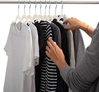 Simplify Slim Velvet Clothes Hangers | 100 Pack | Non-Slip | Shirts | Suit | Pants | Dresses | Garments | Closet Storage & Organization | Durable | Ivory - Image 4