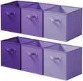 Cupic Cupid 6-Pack 11x11 Cube Storage Bins, Cube Bins, Purple Gradient by CupicCupid