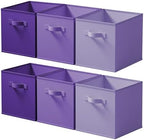 Cupic Cupid 6-Pack 11x11 Cube Storage Bins, Cube Bins, Purple Gradient by CupicCupid