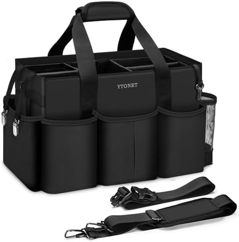 Ytonet Extra Large Cleaning Caddy for Cleaning Supplies, Housekeeping Tote by YTONET