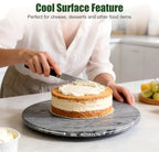 Marble Lazy Susan, 16 in Lazy Susan Turntable Organizer for Cabinet Pantry Kitchen Countertop Fridge Bathroom Makeup Vanity Countertop - Grey - Image 6