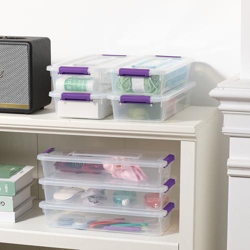 novelinks 4 Quart Clear Plastic Storage Containers with Lids (8 Pack) - Image 5