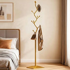 8-Hook Metal 68.8in Freestanding Coat Rack Stand, Coat Tree by Unknown