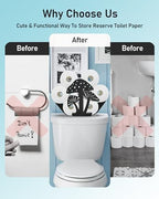 Mushroom Toilet Paper Holder Stand, Decorative Toilet Paper Storage - Image 4