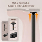 Boot Storage Organizer, Metal Free Standing Boot Rack,8 Pairs,Black - Image 4