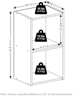 Furinno PASIR Book Shelf, 2-Tier Modern Bookshelf, Open Shelves Bookcase 9 x 12 x 21, Easy Assembly, for Living Room, Bedroom, Home Office, Sage Green - Image 2