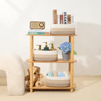 MiniArk Small Storage Baskets for Organizing | Closet Organizer Bins | Shelf Toy Basket | Woven Rope Baskets | Cube Decorative Box | Shallow Basket |11.5x7.5x4.7”| 4 Packs Gradient Brown - Image 6