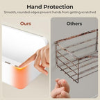 Orimade Shower Caddy 5-Pack, No-Drill Adhesive Shelves for Bathroom, Rustproof ABS Storage Organizer Set, White - Image 4