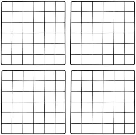 PATIKIL Wall Grid Panel Metal Wire Photo 12x12 Black 4Pcs by PATIKIL
