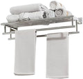 Alise Double Towel Rack for Bathroom Wall Mounted 24 Inch,Polished Chrome by Alise
