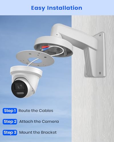 Metal Security Camera Wall Mount Bracket Fits Most HIK IP Dome Cameras - Image 5
