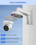 Metal Security Camera Wall Mount Bracket Fits Most HIK IP Dome Cameras - Image 5