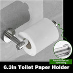 10pcs Brushed Nickel Retractable Bathroom Hardware Set - Image 5