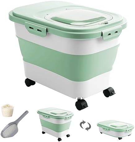 20-30 Lbs Rice Storage Container,Collapsible Food Storage Container by DDMOMMYCOLLAPSIBLEFOODSTORAGECONTAINERFAMILY