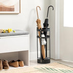 SONGMICS Umbrella Stand, Steel Round Holder Rack, 7.7 x 7.7 x 21.7 Inches - Image 3