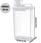 [2 Pack] Laundry Detergent Dispenser for Laundry Room Organization and Storage, 2800ml Laundry Soap Dispenser，Liquid Laundry Detergent Dispenser with 4 Removable Labels, BPA Free & Pet Plastic, Clear - Image 2