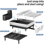 Urackify Expandable Dish Drying Rack, Stainless Steel, Large Capacity - Image 6