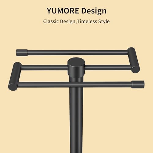 YUMORE Hand Towel Holder Stand Free Standing Countertop Towel Rack Hanger for Bathroom Kitchen - Image 5
