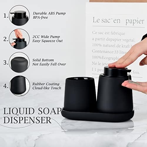 BosilunLife Ceramic Bathroom Accessories Set 3 Pcs - Image 2
