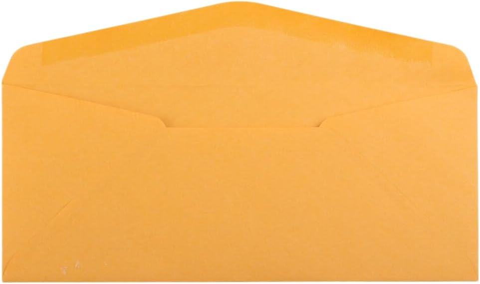 JAM PAPER #10 Business Commercial Envelopes - 4 1/8 x 9 1/2 - Brown Kraft Manila - Bulk 500/Box - Image 2