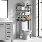 Hodonas Over The Toilet Storage Shelf, Gray, 26.97" x 9.84" x 67.32" - Image 2