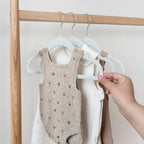 3 Sprouts Velvet Baby Hangers, Non Slip Slim, Blueberry Blue, 30 Pack - Image 5