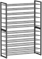 Simple Trending 12 Tier Shoe Rack, Sturdy Tall Shoe Organizer, Black by SimpleTrending